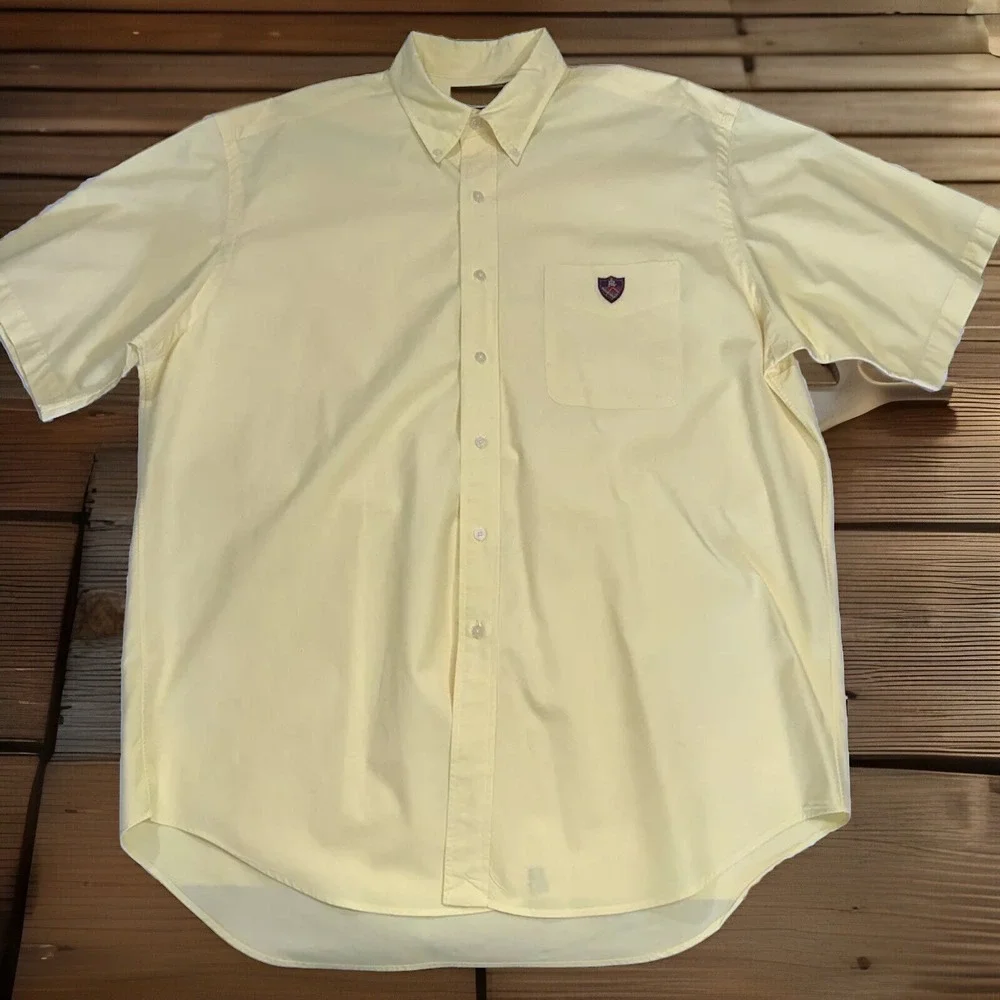 Mens‎ Ralph Lauren Golf Tilden Button Down Shirt Tilden Crest Sz Large/XL